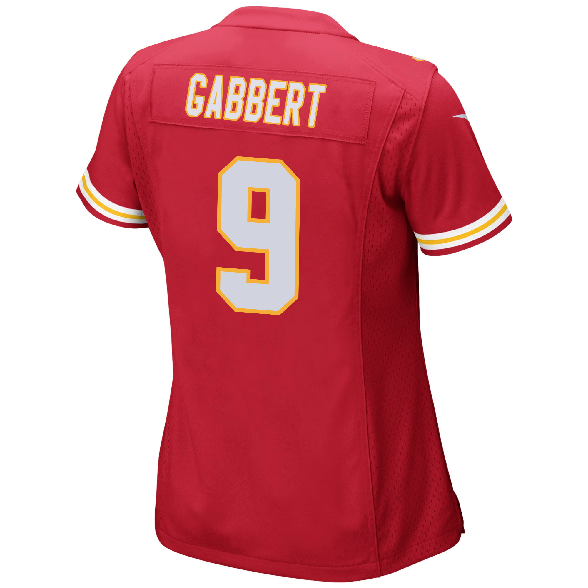 Blaine Gabbert 9 Kansas City Chiefs Super Bowl LVIII Patch Game Women Jersey - Red
