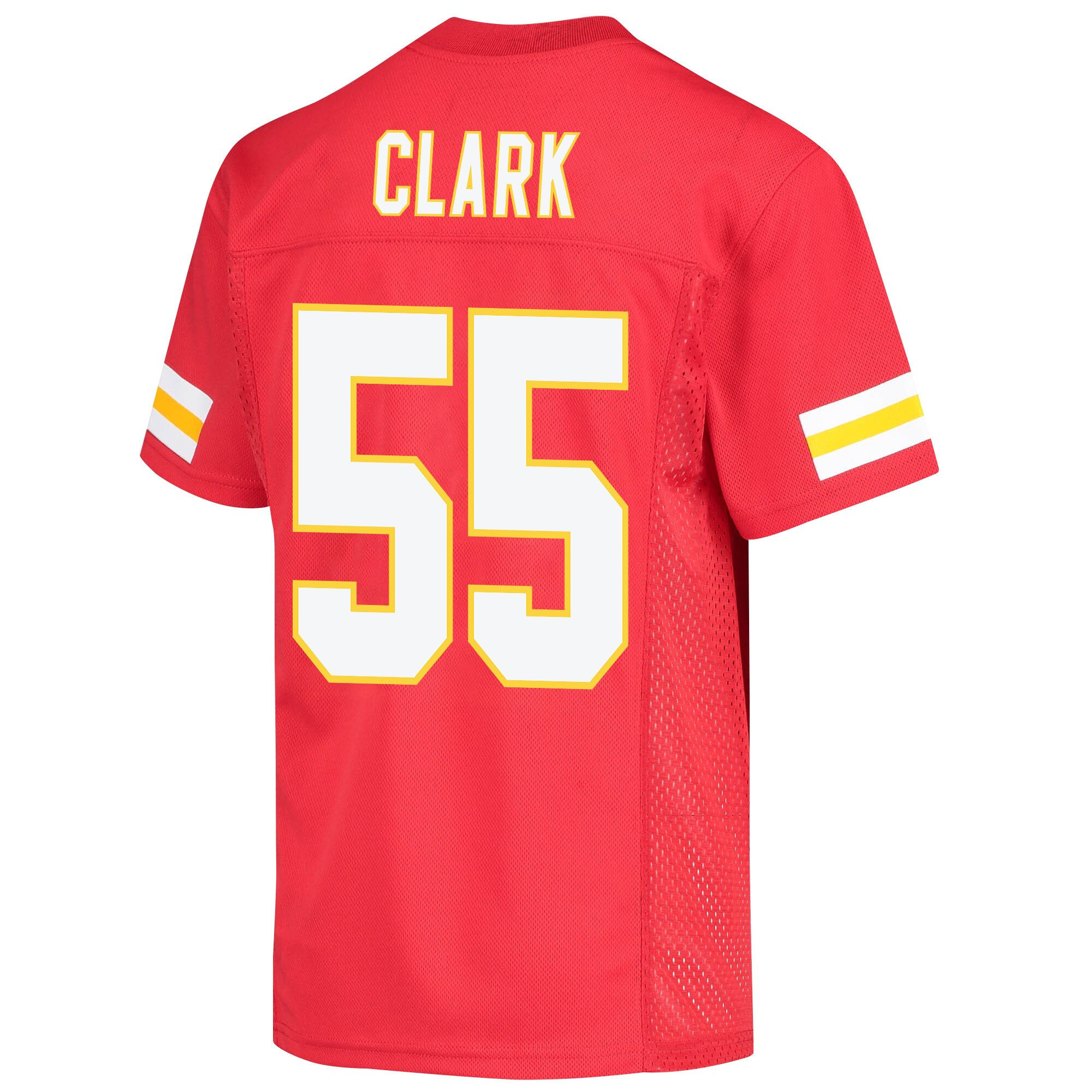 Frank Clark 55 Kansas City Chiefs Super Bowl LVII Champions Youth Game Jersey - Red
