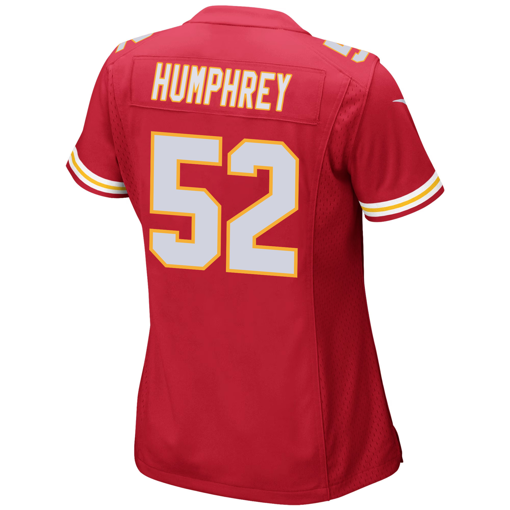 Creed Humphrey 52 Kansas City Chiefs Super Bowl LVIII Patch Game Women Jersey - Red