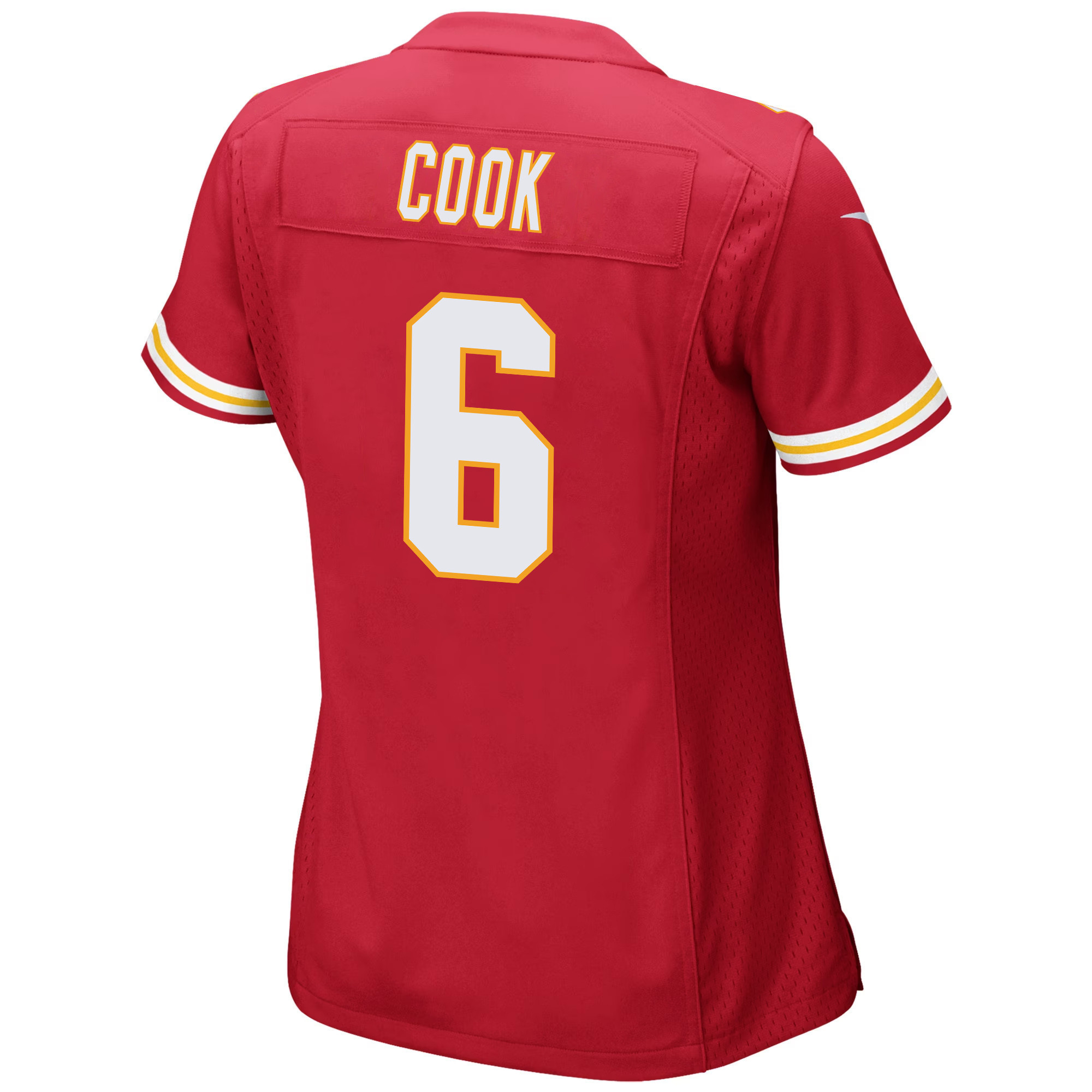 Bryan Cook 6 Kansas City Chiefs Super Bowl LVII Champions 3 Stars Women Game Jersey - Red