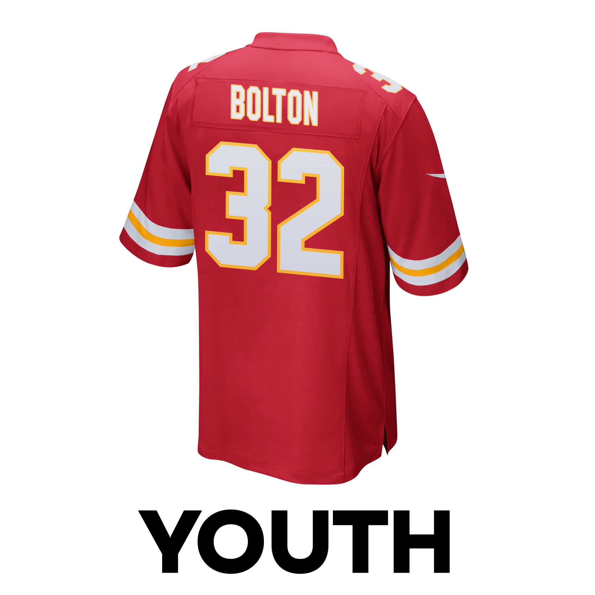 Nick Bolton 32 Kansas City Chiefs Super Bowl LVIII Patch Game YOUTH Jersey - Red