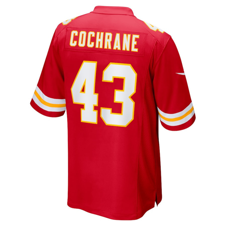 Jack Cochrane #43 Kansas City Chiefs Super Bowl LIX YOUTH Jersey - Red