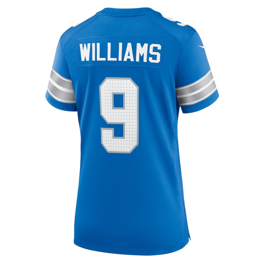 Jameson Williams #9 Detroit Lions Super Bowl LIX Women's Jersey - Blue