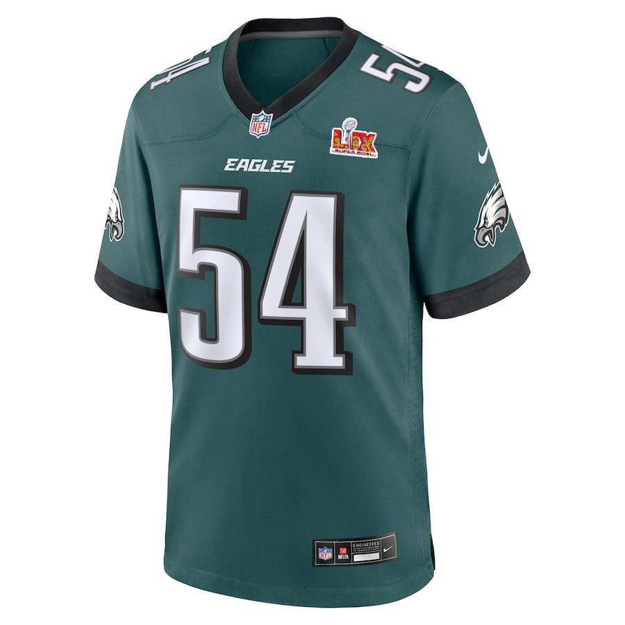 Jeremiah Trotter Jr. #54 Philadelphia Eagles Super Bowl LIX YOUTH Jersey - Midnight Green
