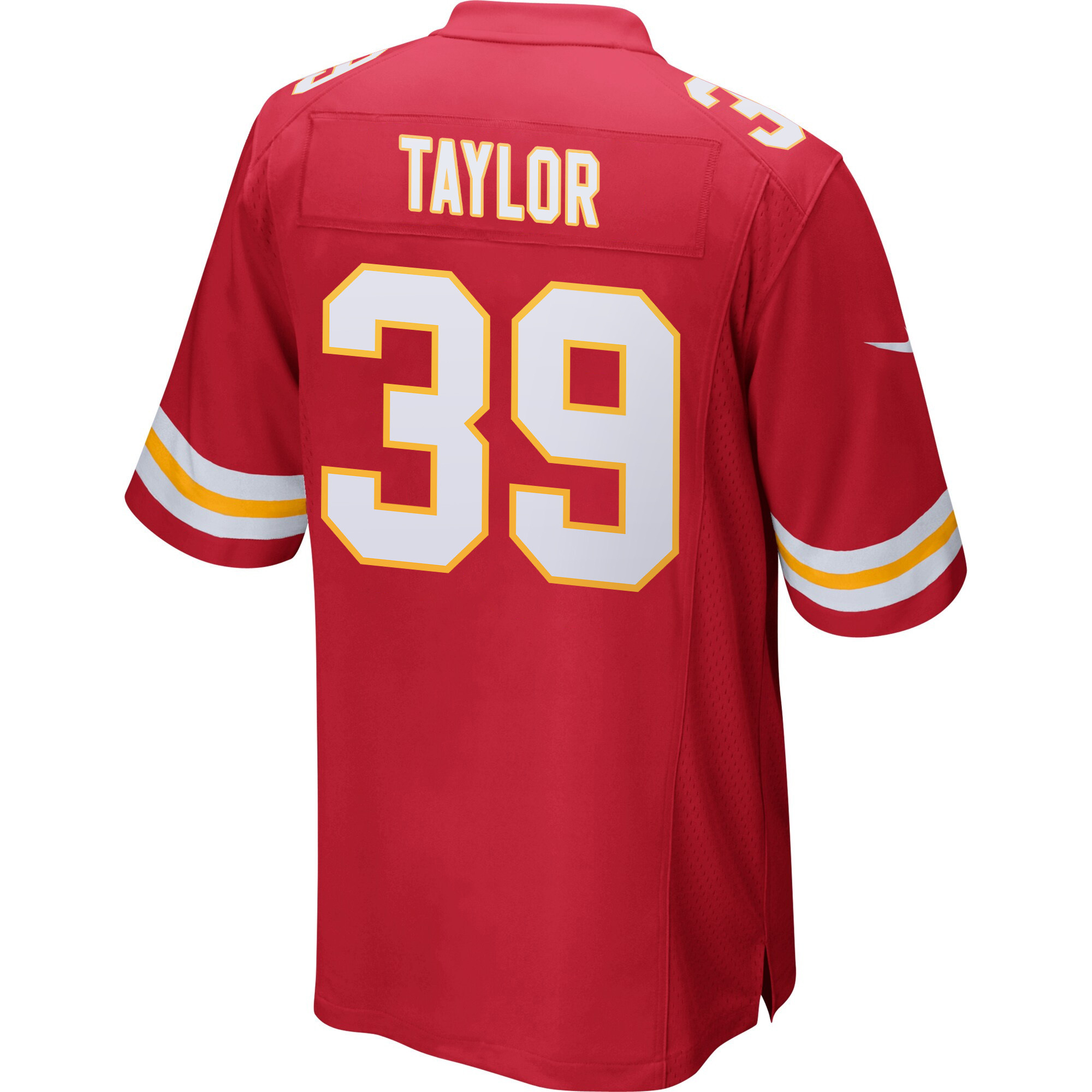 Keith Taylor 39 Kansas City Chiefs Super Bowl LIX New Orleans Patch Game Men Jersey - Red