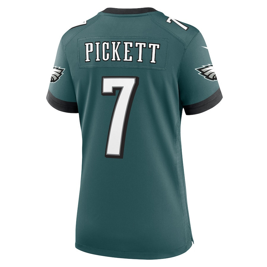 Kenny Pickett #7 Philadelphia Eagles Super Bowl LIX Women's Jersey - Midnight Green