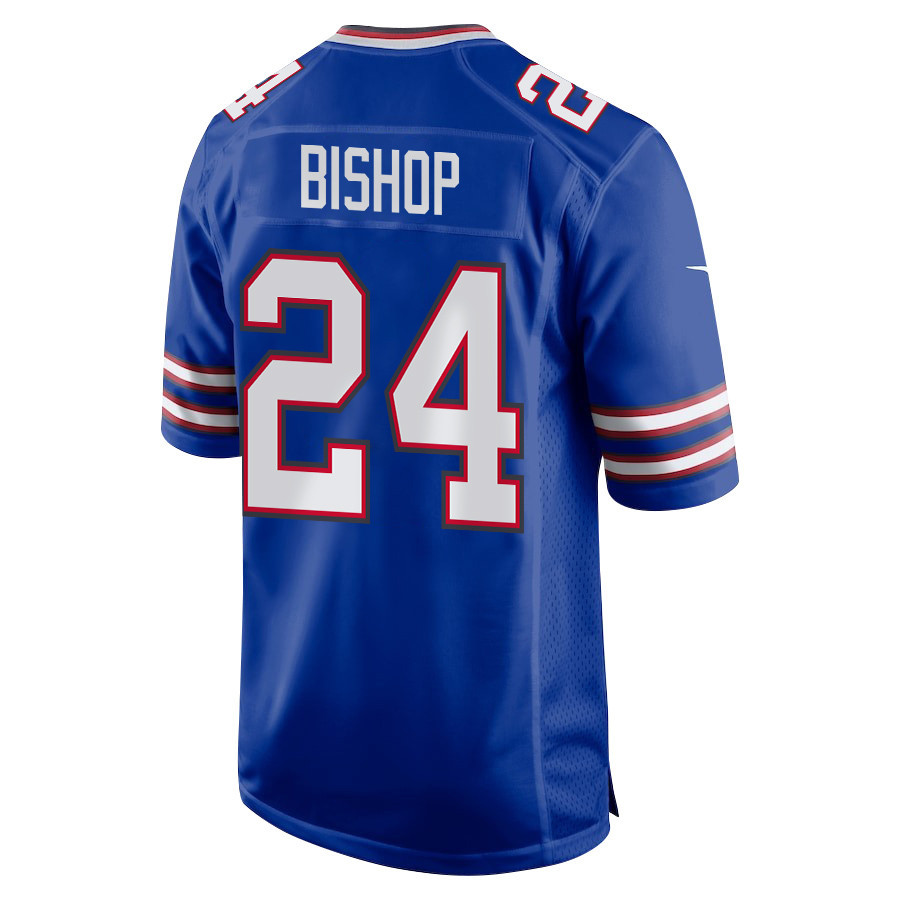 Cole Bishop 24 Buffalo Bills Super Bowl LIX New Orleans Patch Game Men Jersey - Royal