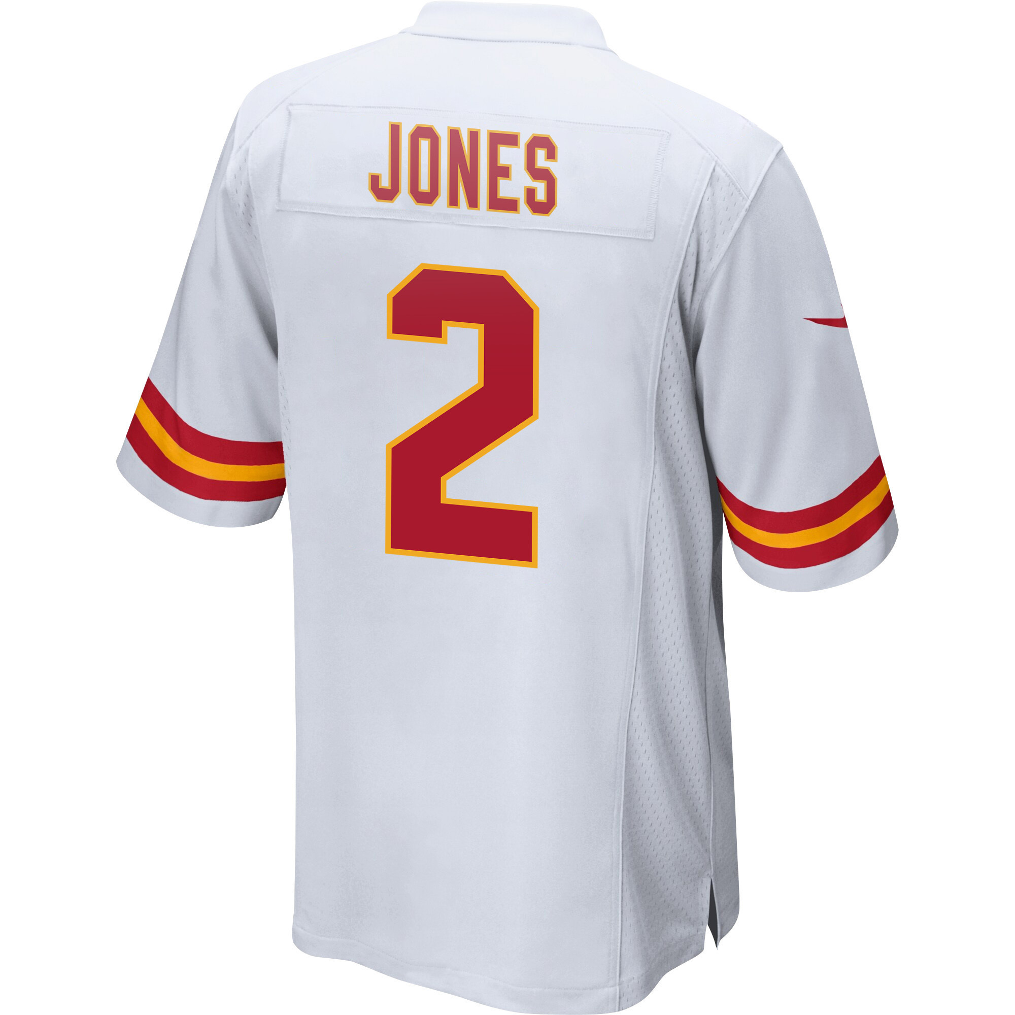 Ronald Jones 2 Kansas City Chiefs Super Bowl LVII Champions 3 Stars Men Game Jersey - White