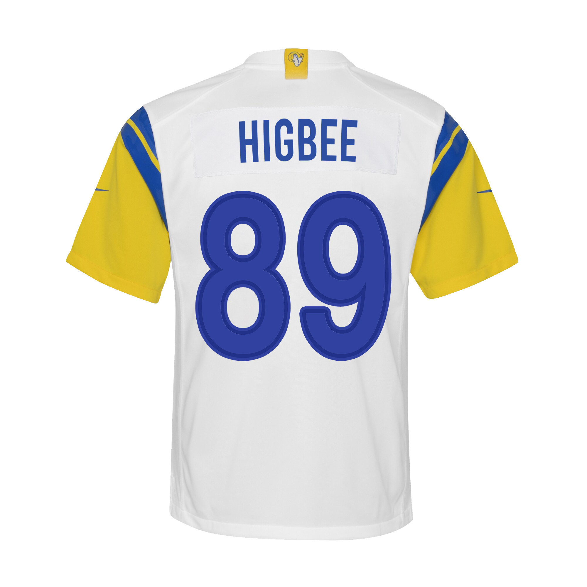 Super Bowl LVI Champions Los Angeles Rams Tyler Higbee 89 White Youth's Jersey Jersey