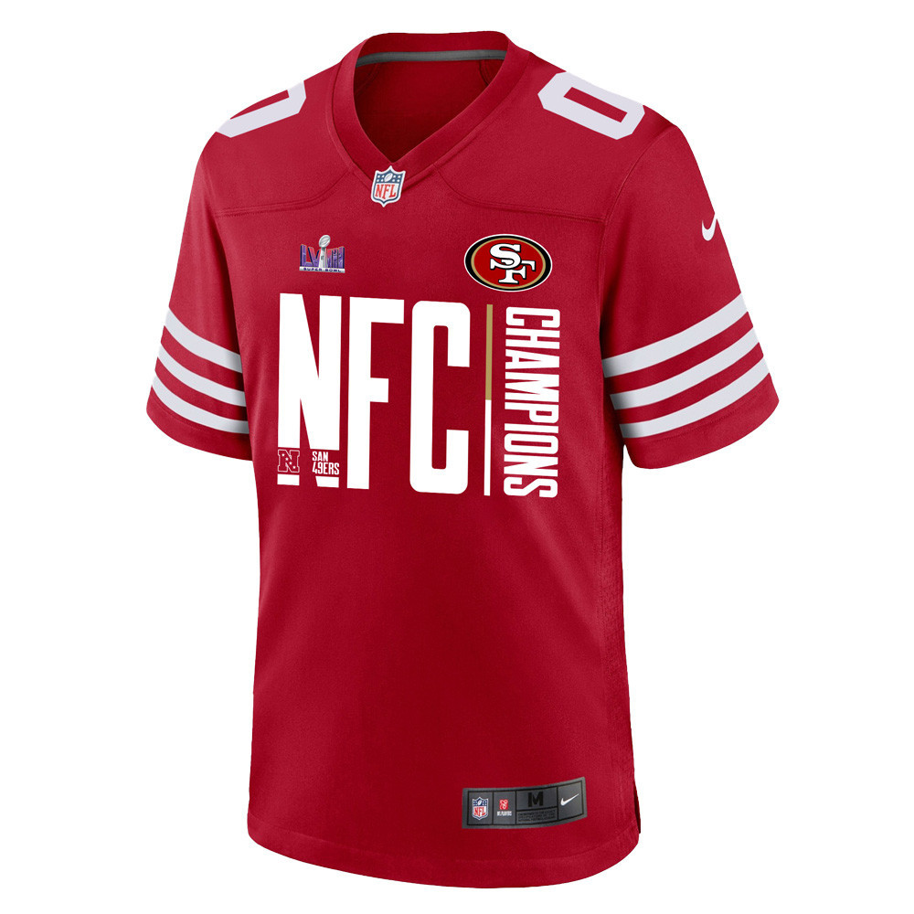 San Francisco 49ers NFC Super Bowl LVIII Game Jersey - Men, Red
