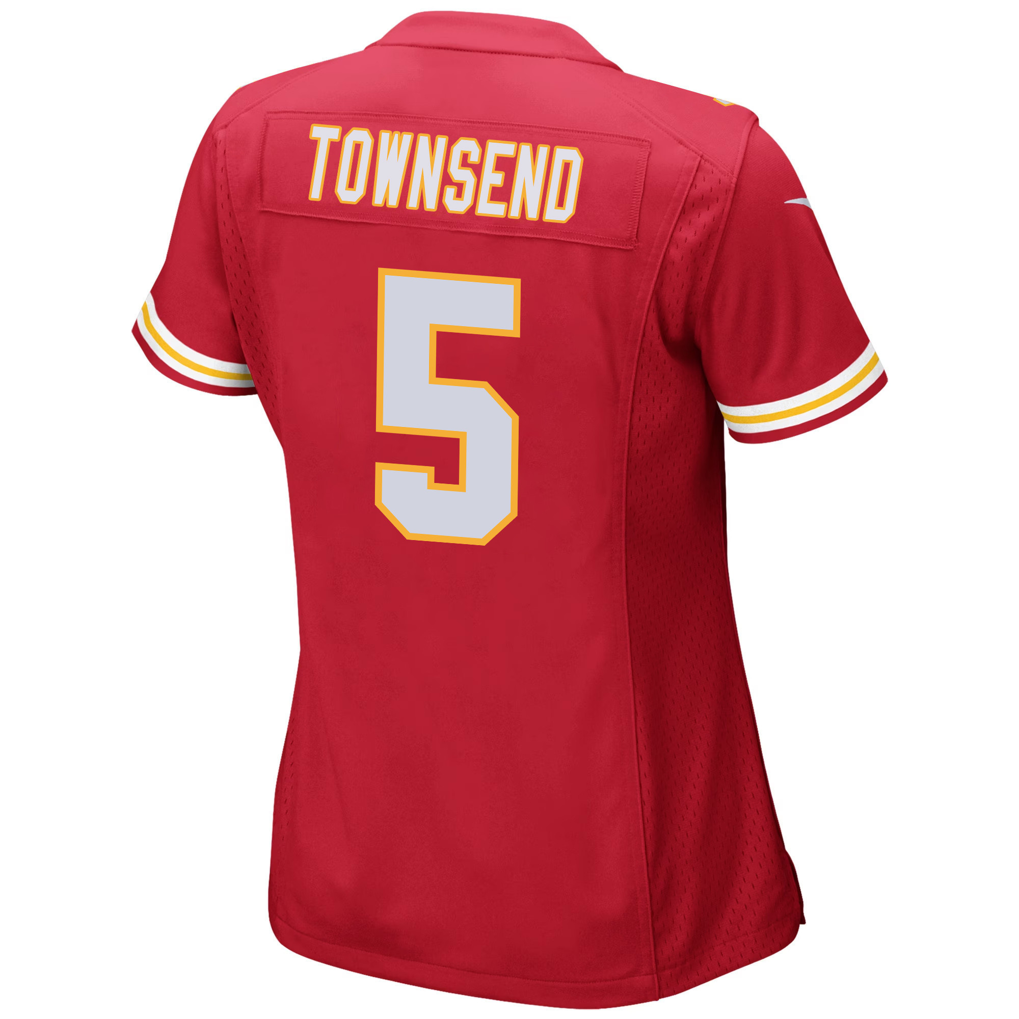 Tommy Townsend 5 Kansas City Chiefs Super Bowl LVIII Patch Game Women Jersey - Red