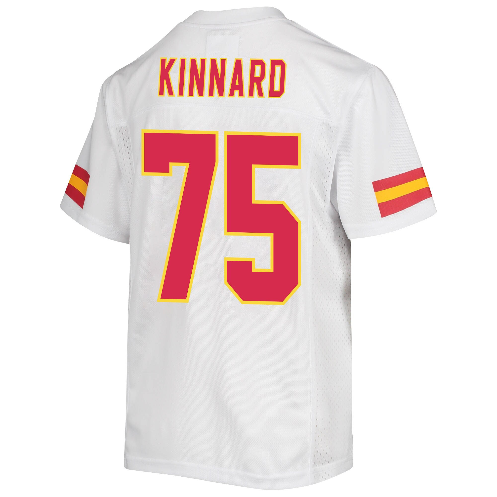 Darian Kinnard 75 Kansas City Chiefs Super Bowl LVII Champions Youth Game Jersey - White