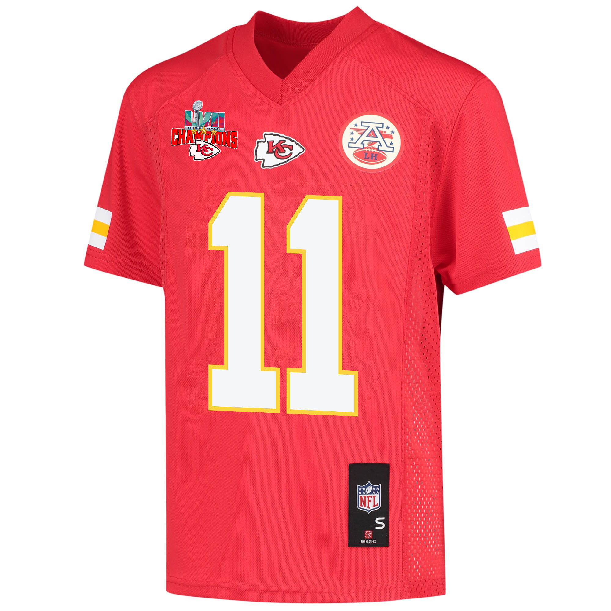 Marquez Valdes-Scantling 11 Kansas City Chiefs Super Bowl LVII Champions 3 Stars Youth Game Jersey - Red