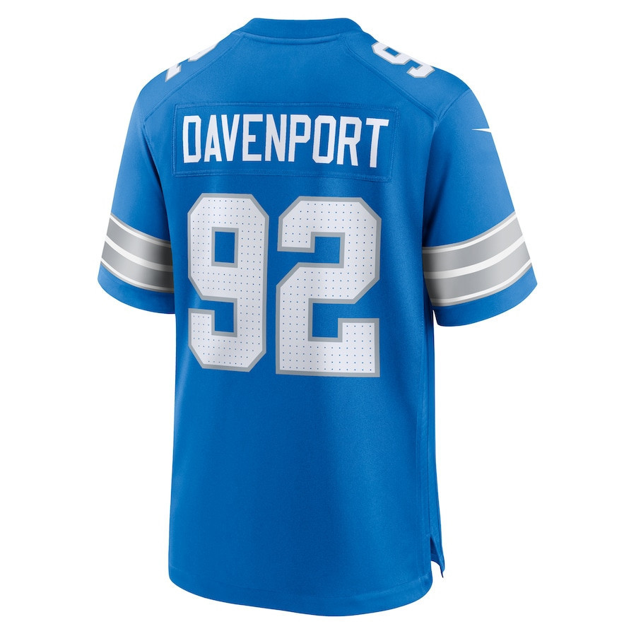 Marcus Davenport #92 Detroit Lions Super Bowl LIX YOUTH Jersey - Blue