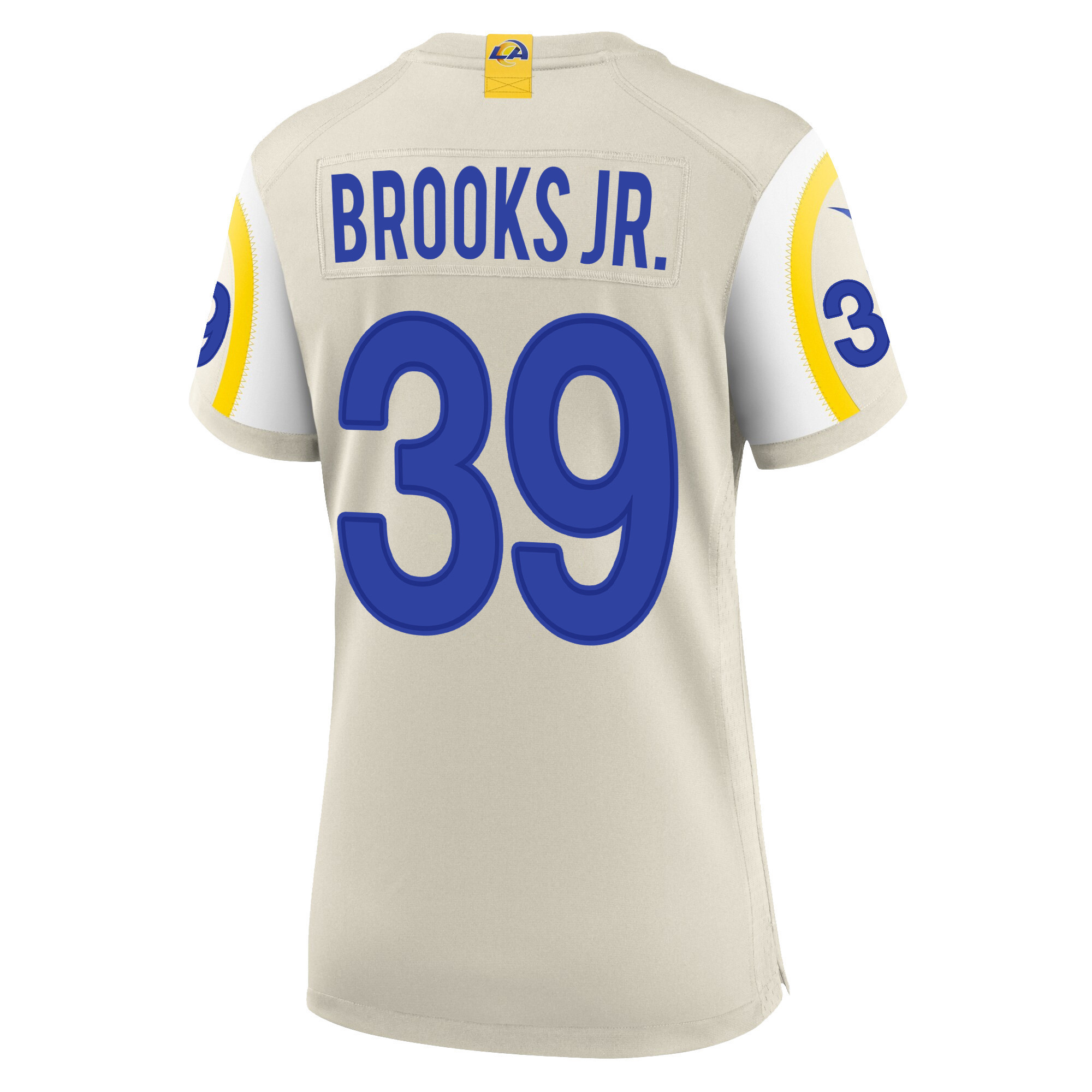 Super Bowl LVI Champions Los Angeles Rams Antoine Brooks Jr. 39 Bone Women's Jersey Jersey