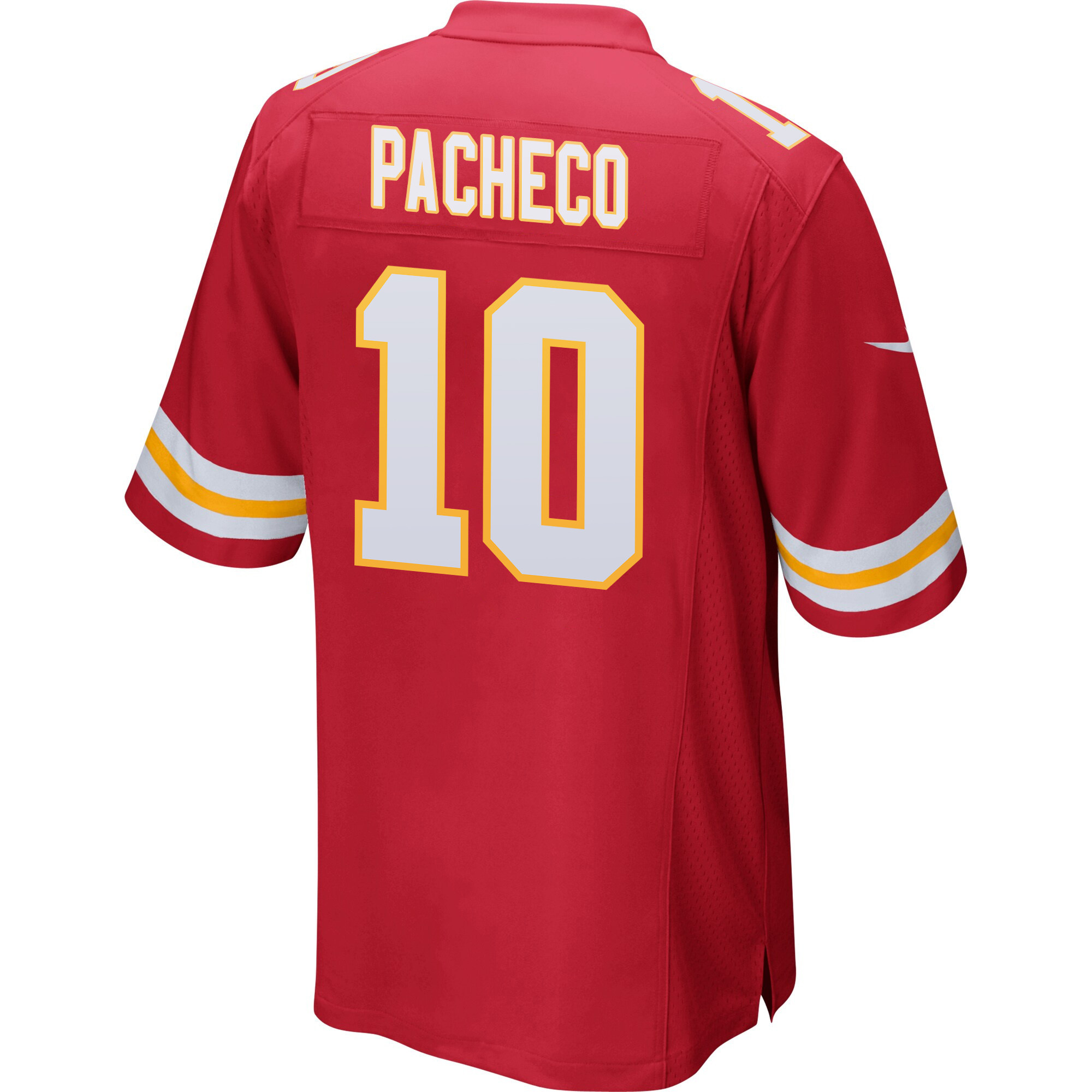 Isiah Pacheco 10 Kansas City Chiefs Super Bowl LVIII Patch Game Men Jersey - Red