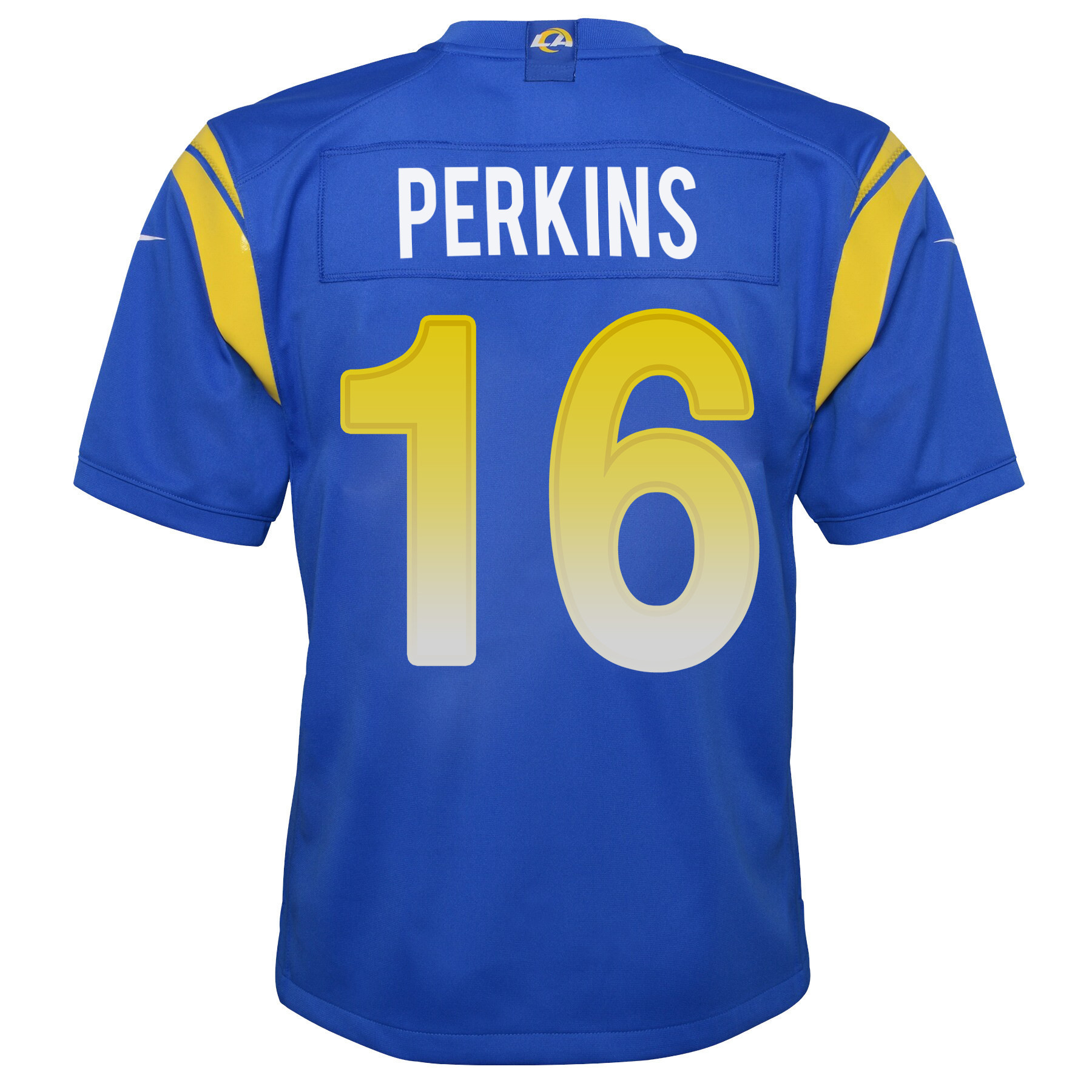 Super Bowl LVI Champions Los Angeles Rams Bryce Perkins 16 Royal Youth's Jersey Jersey