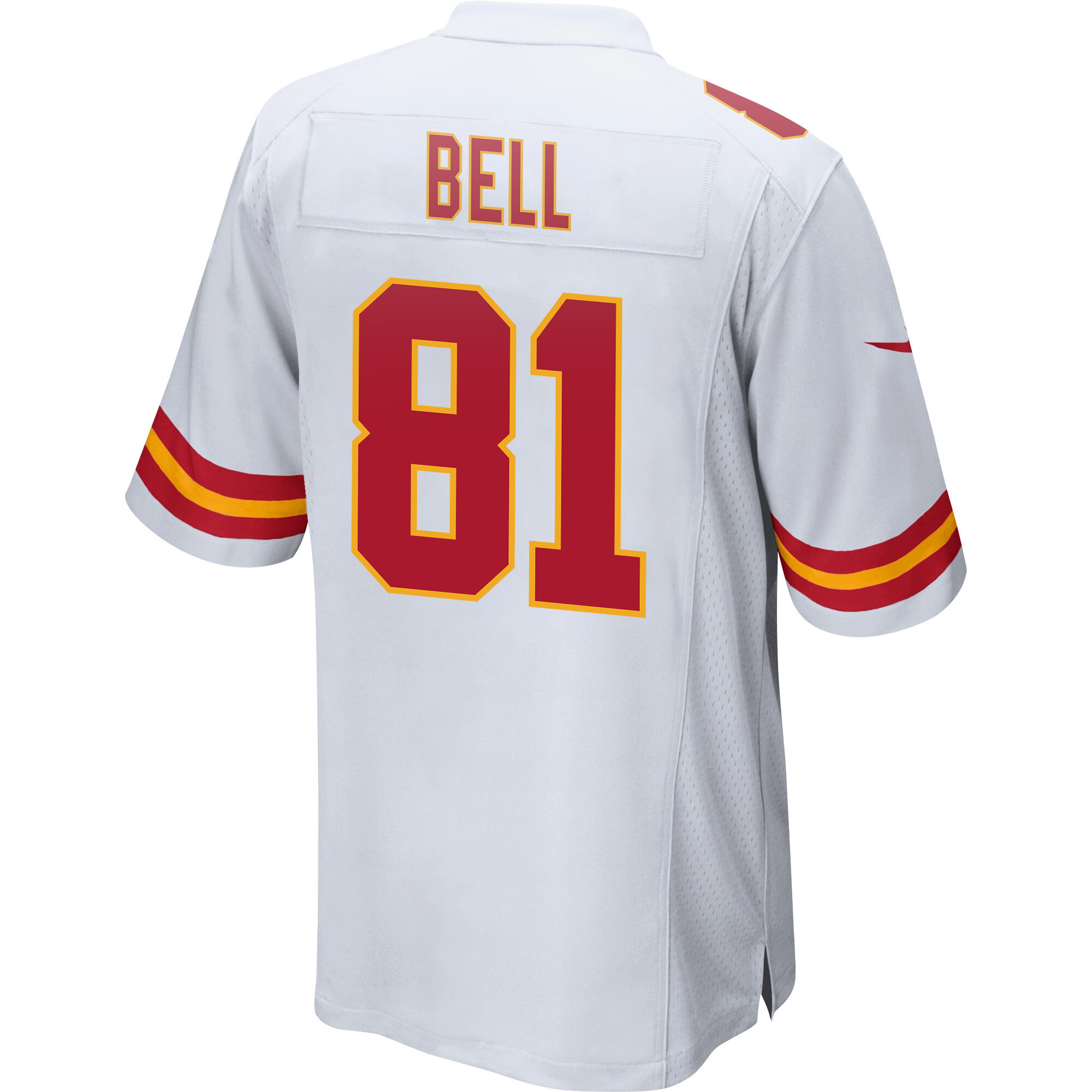 Blake Bell 81 Kansas City Chiefs Super Bowl LVII Champions Men Game Jersey - White
