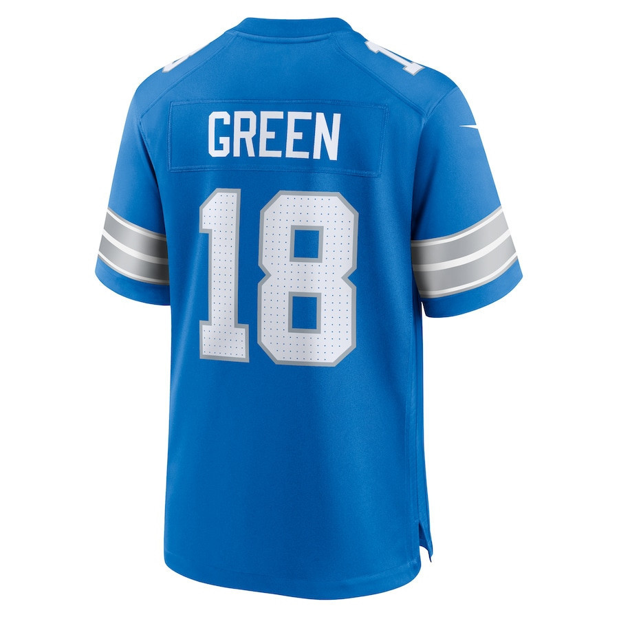 Antoine Green #18 Detroit Lions Super Bowl LIX Jersey - Men's - Blue