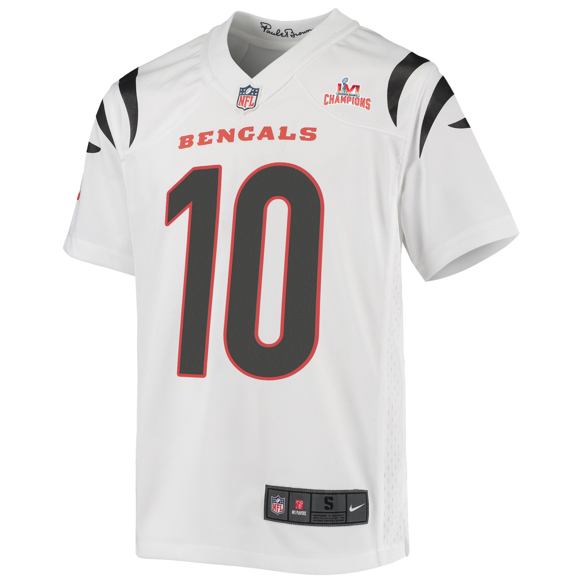 Super Bowl LVI Champions Cincinnati Bengals Kevin Huber 10 White Youth's Jersey Jersey