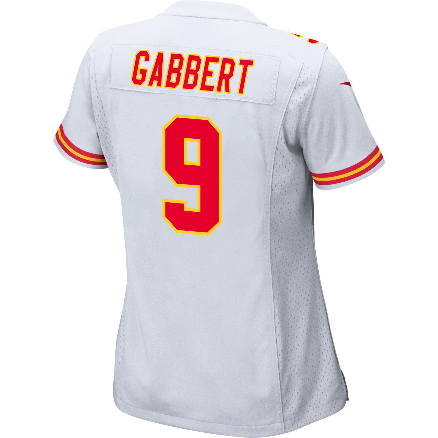 Blaine Gabbert 9 Kansas City Chiefs Super Bowl LVIII Patch Game Women Jersey - White