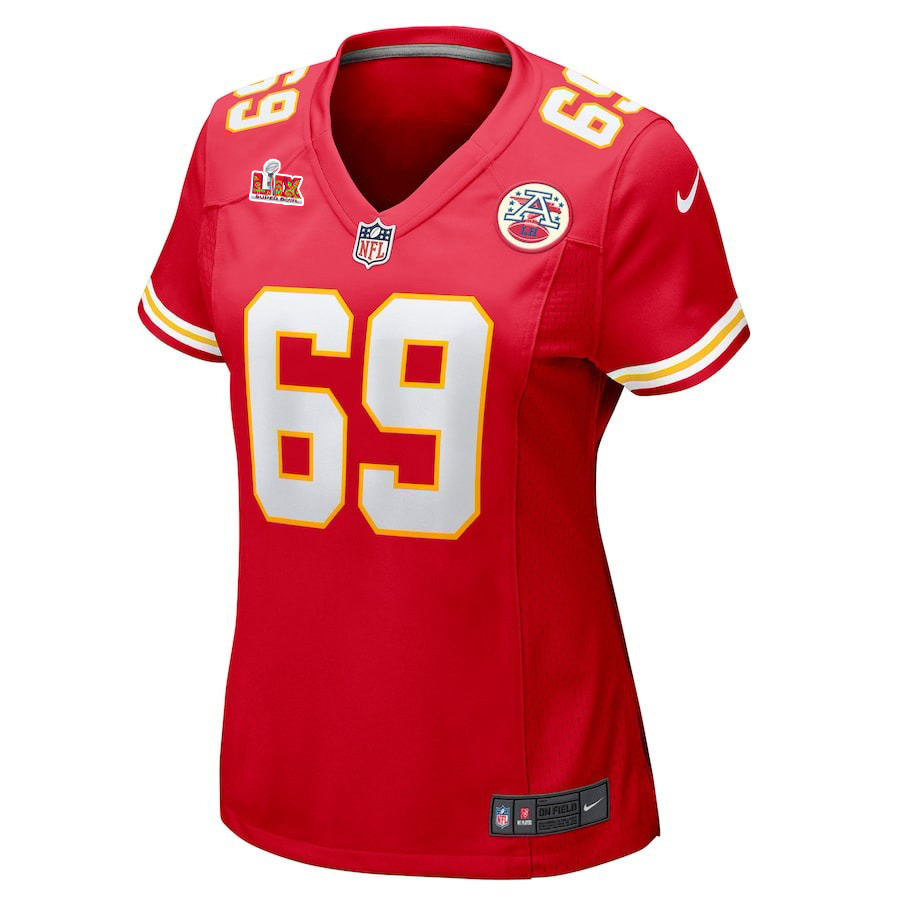 Mike Pennel #69 Kansas City Chiefs Super Bowl LIX Women's Jersey - Red