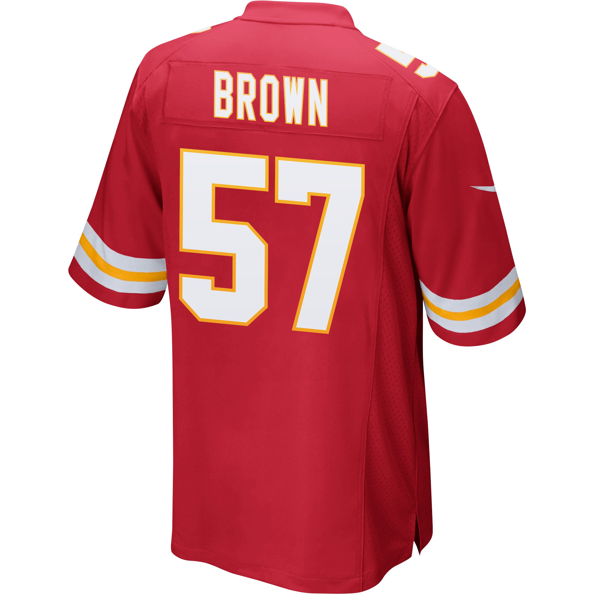 Orlando Brown 57 Kansas City Chiefs Super Bowl LVII Champions Men Game Jersey - Red