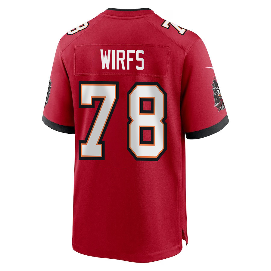 Tristan Wirfs 78 Tampa Bay Buccaneers Super Bowl LIX New Orleans Patch Game Men Jersey - Red