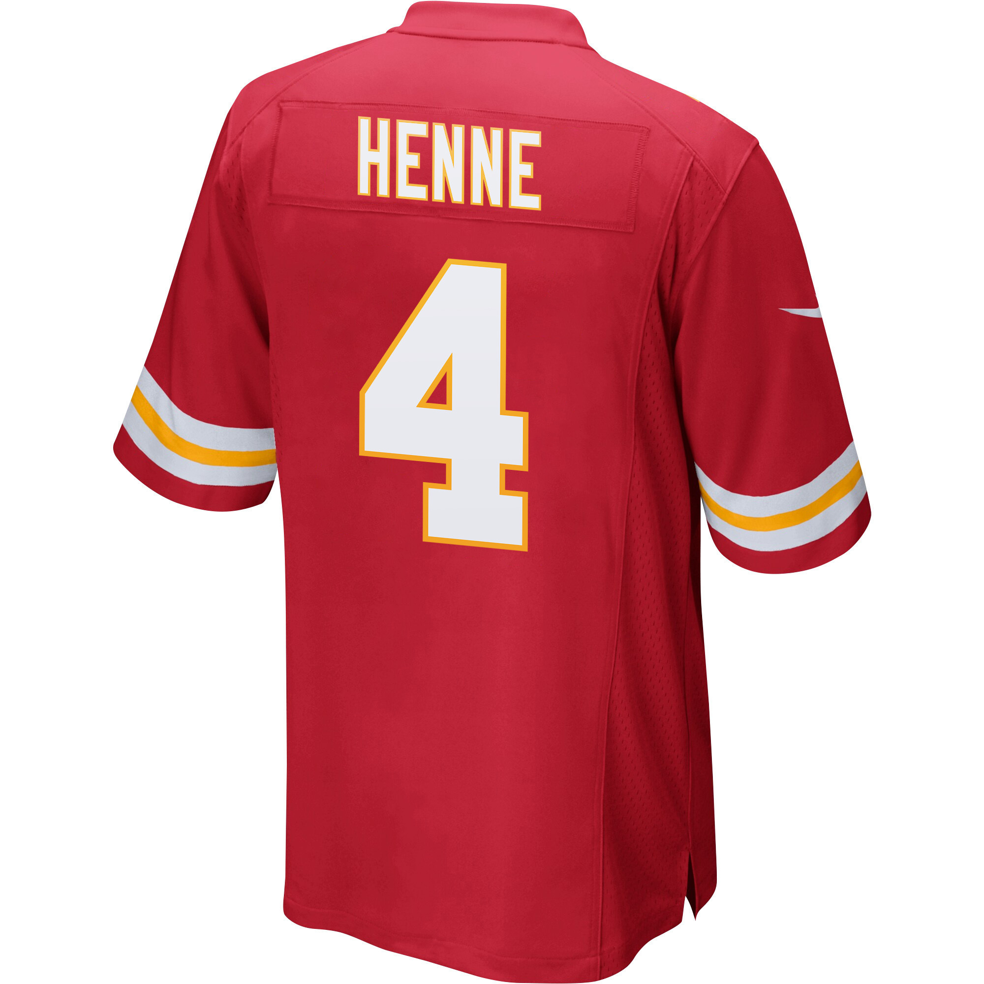 Chad Henne 4 Kansas City Chiefs Super Bowl LVII Champions 3 Stars Men Game Jersey - Red