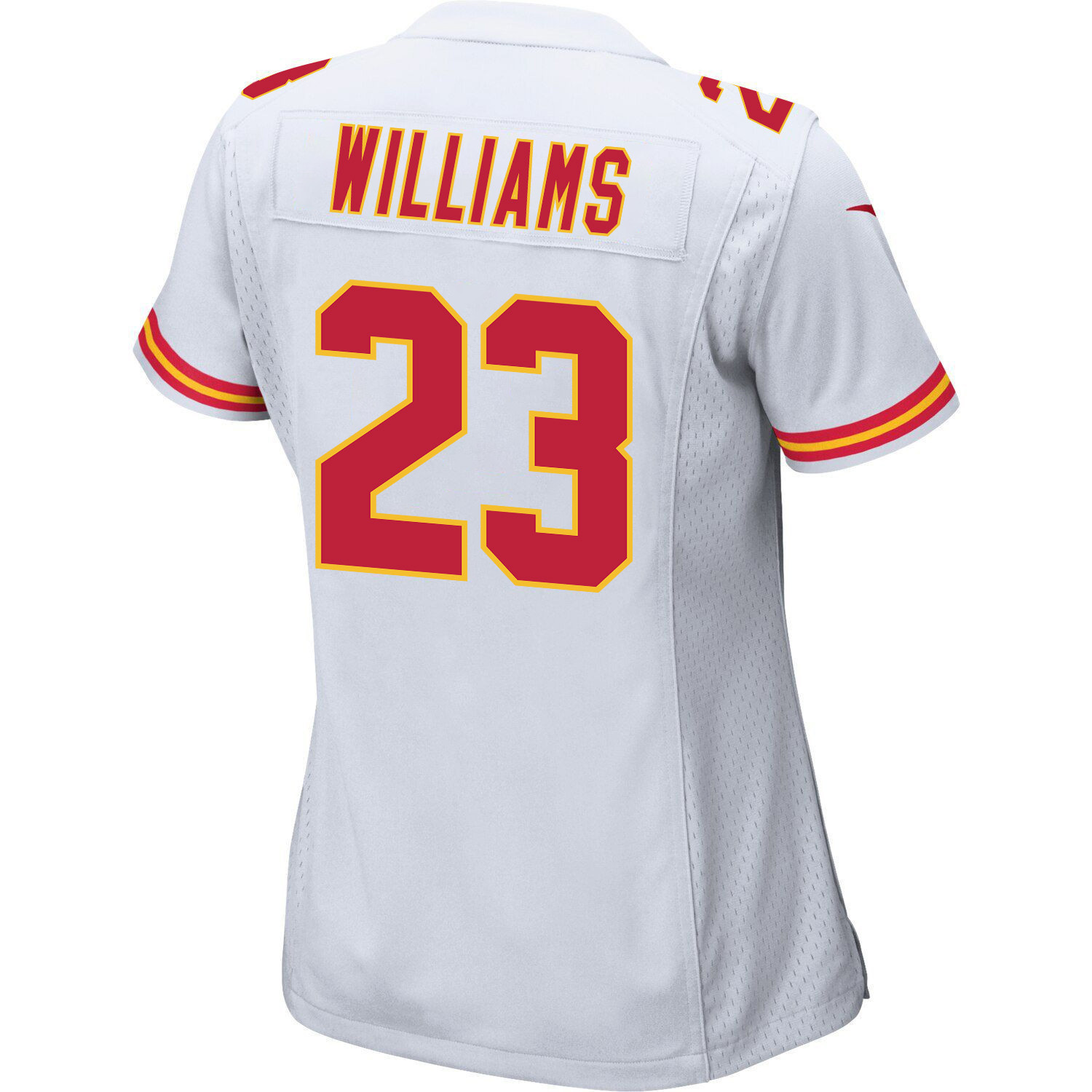 Joshua Williams 23 Kansas City Chiefs Super Bowl LVII Champions 3 Stars Women Game Jersey - White