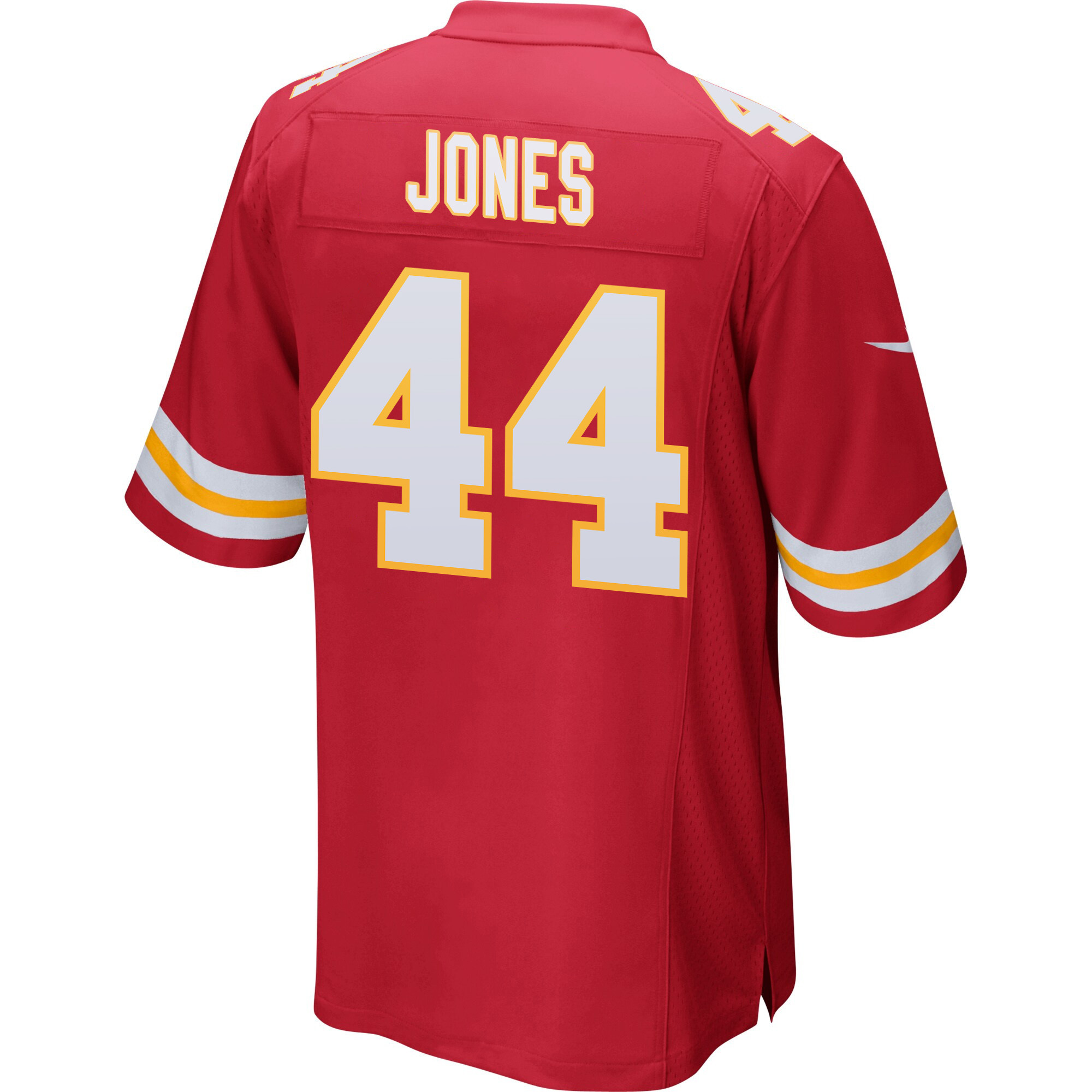 Cam Jones 44 Kansas City Chiefs Super Bowl LVIII Patch Game Men Jersey - Red