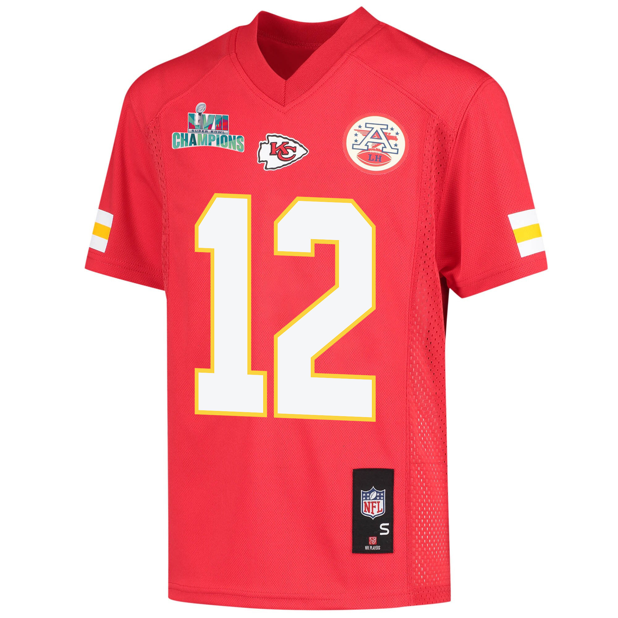 Shane Buechele 12 Kansas City Chiefs Super Bowl LVII Champions Youth Game Jersey - Red