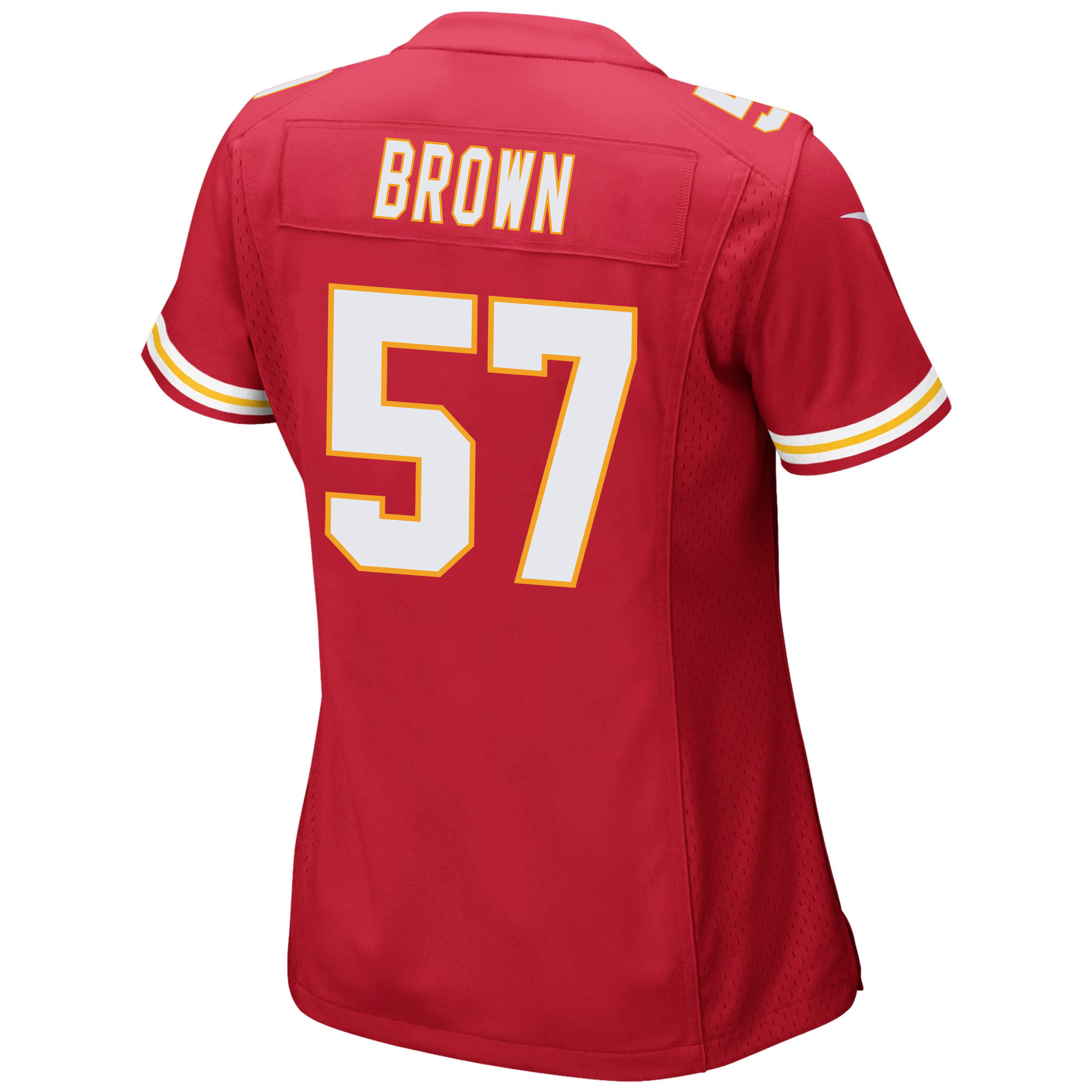 Orlando Brown 57 Kansas City Chiefs Super Bowl LVII Champions 3 Stars Women Game Jersey - Red