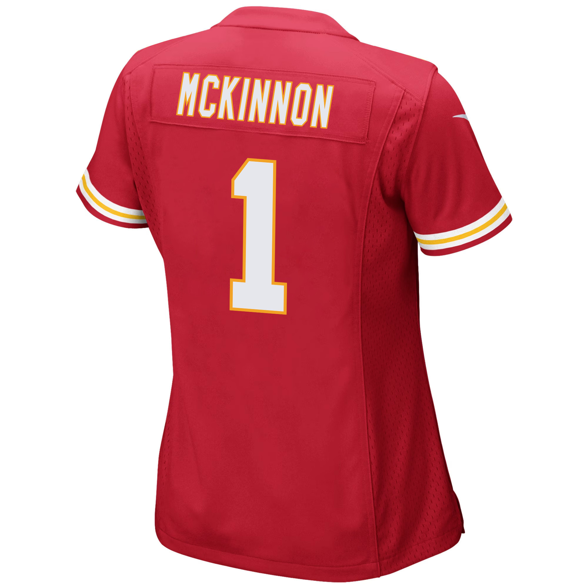 Jerick McKinnon 1 Kansas City Chiefs Super Bowl LVII Champions 3 Stars Women Game Jersey - Red