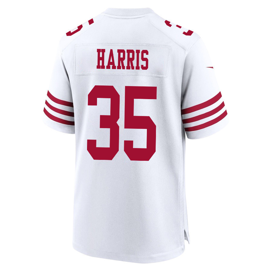 Erik Harris 35 San Francisco 49ers Super Bowl LVIII Patch Game Men Jersey - White
