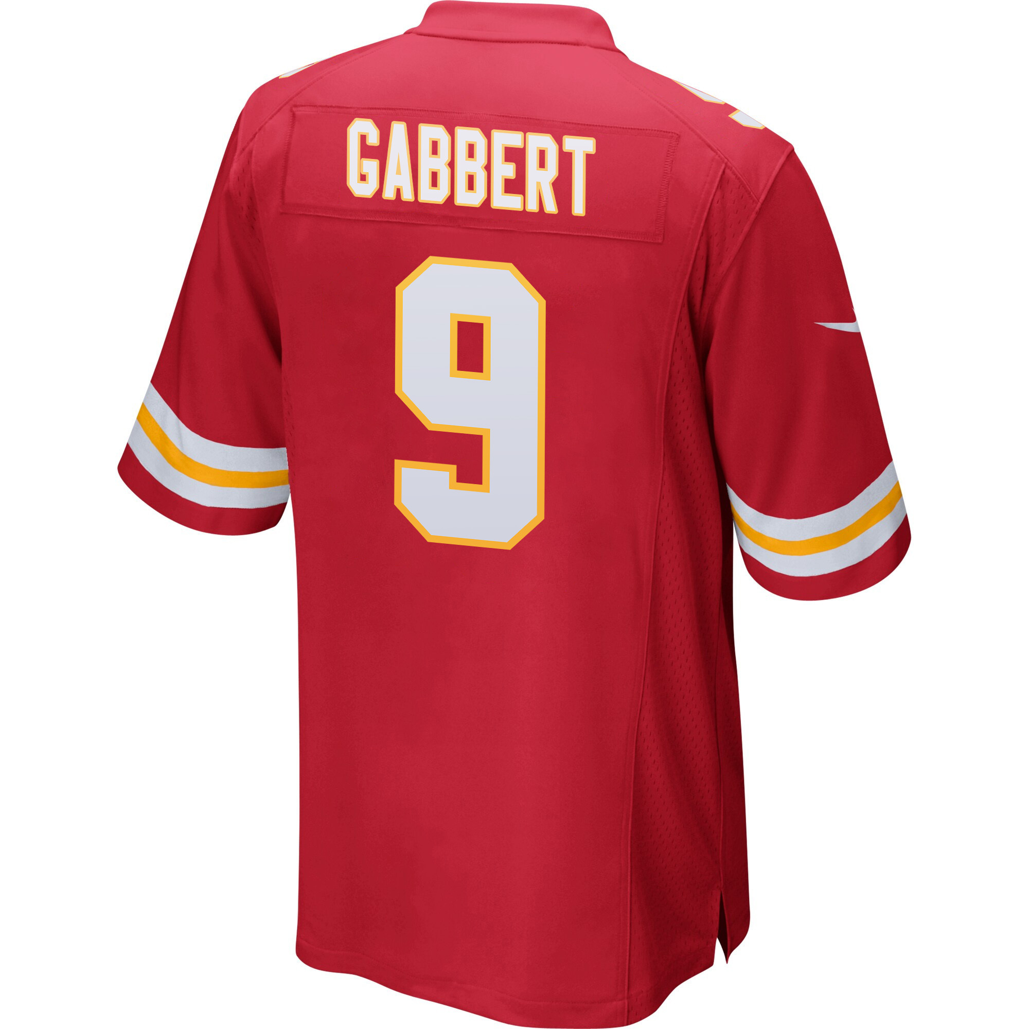 Blaine Gabbert 9 Kansas City Chiefs Super Bowl LVIII Patch Game Men Jersey - Red