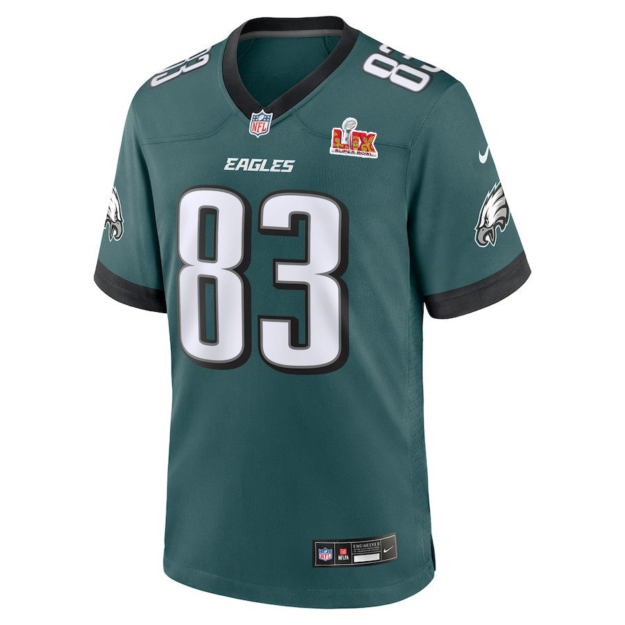 Jahan Dotson #83 Philadelphia Eagles Super Bowl LIX YOUTH Jersey - Midnight Green