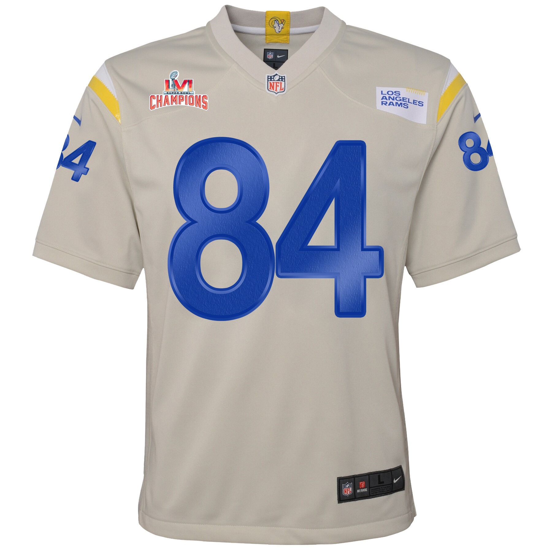 Super Bowl LVI Champions Los Angeles Rams Landen Akers 84 Bone Youth's Jersey Jersey