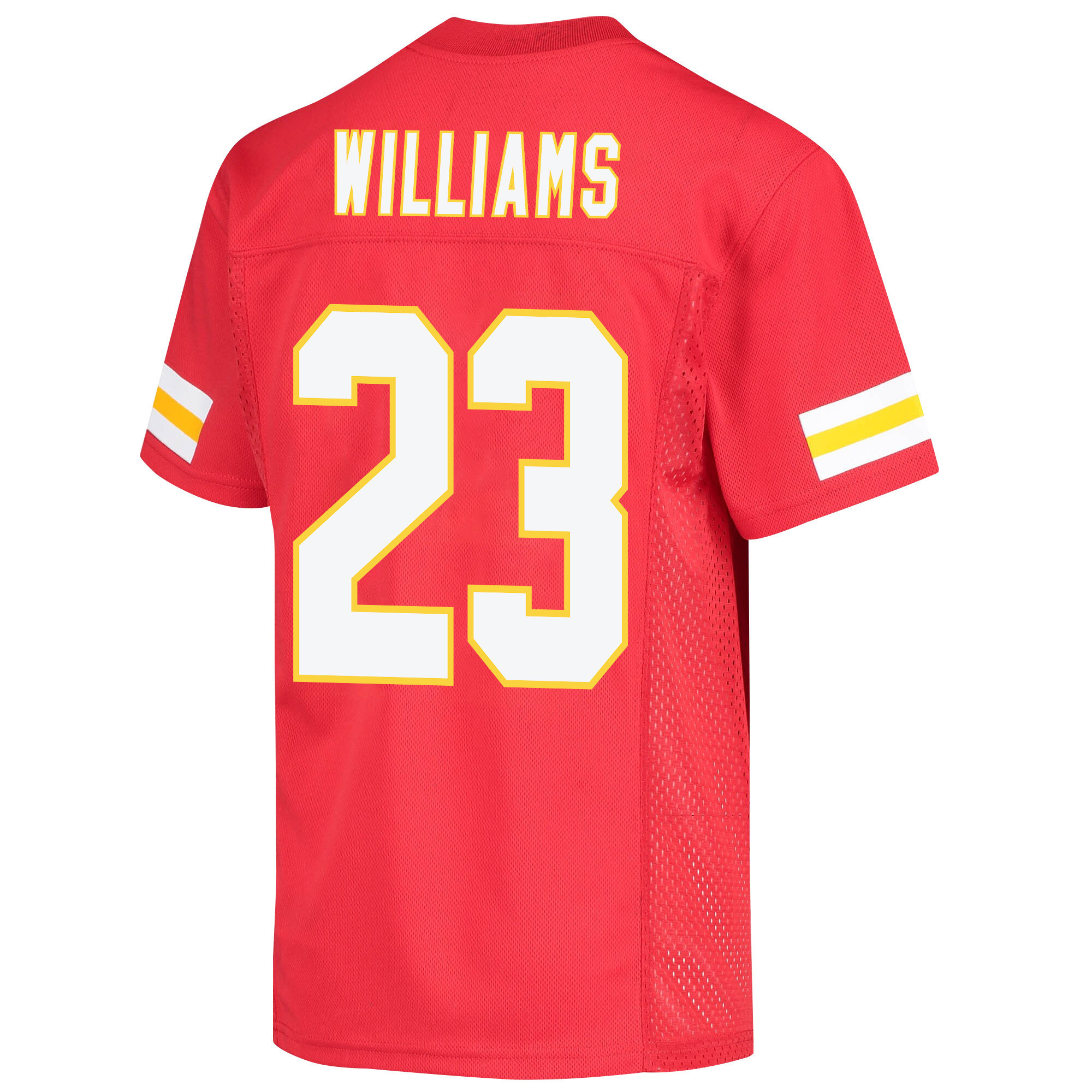 Joshua Williams 23 Kansas City Chiefs Super Bowl LVII Champions 3 Stars Youth Game Jersey - Red