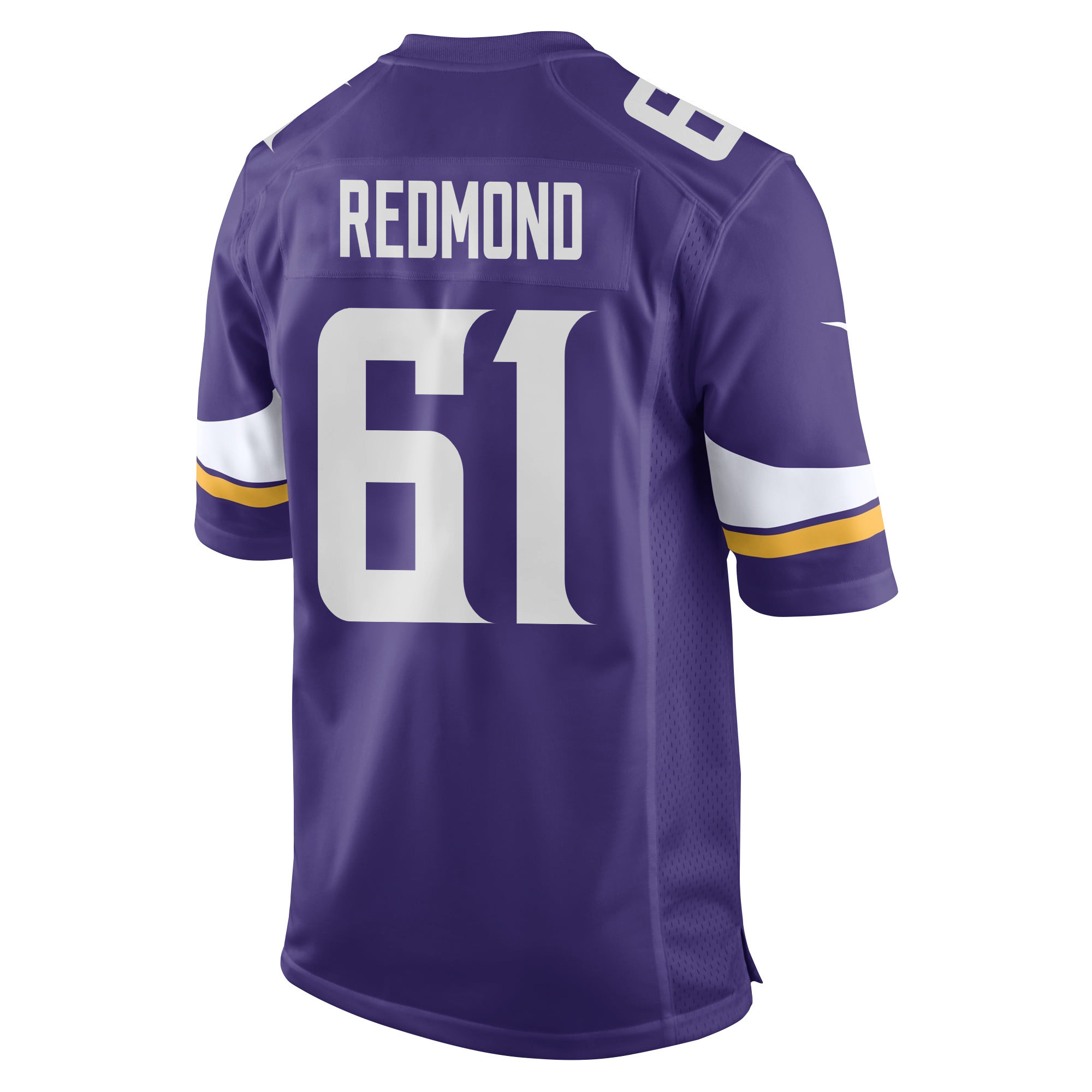 Jalen Redmond 61 Minnesota Vikings Super Bowl LIX New Orleans Patch Game Men Jersey - Purple