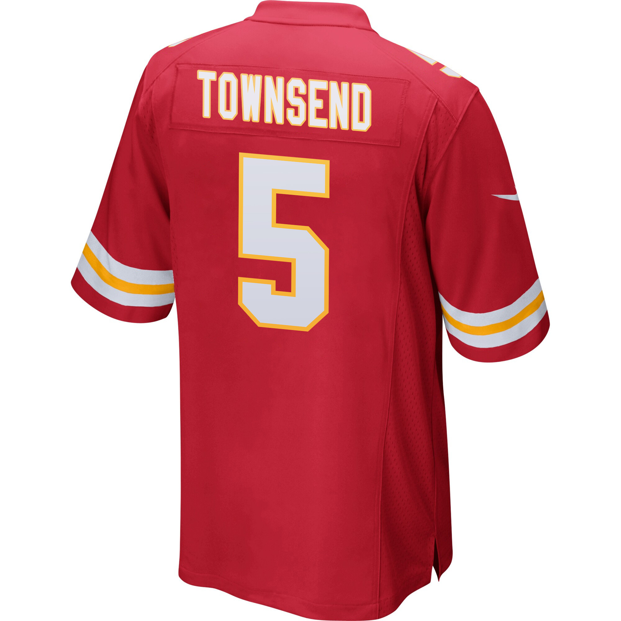 Tommy Townsend 5 Kansas City Chiefs Super Bowl LVIII Patch Game Men Jersey - Red