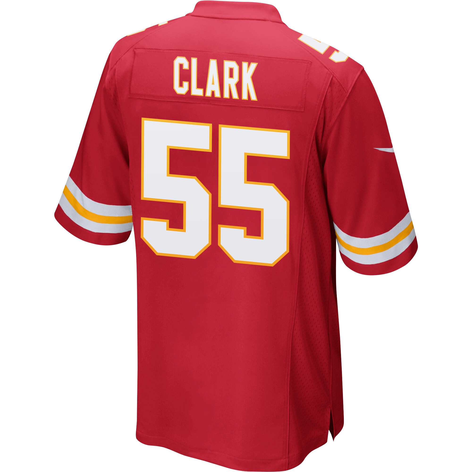 Frank Clark 55 Kansas City Chiefs Super Bowl LVII Champions Men Game Jersey - Red
