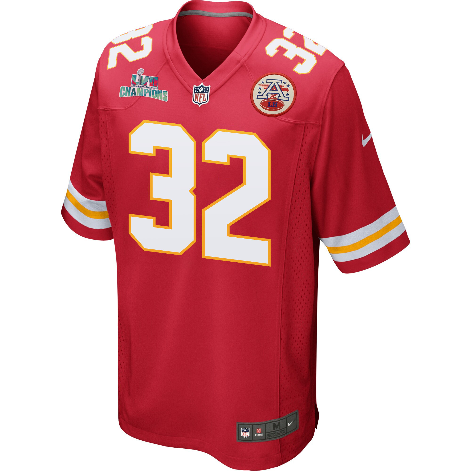 Nick Bolton 32 Kansas City Chiefs Super Bowl LVII Champions Men Game Jersey - Red