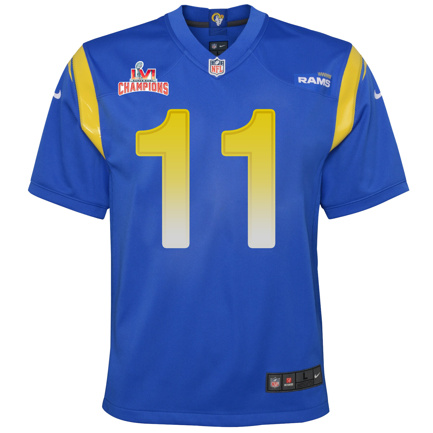 Super Bowl LVI Champions Los Angeles Rams Darious Williams 11 Royal Youth's Jersey Jersey