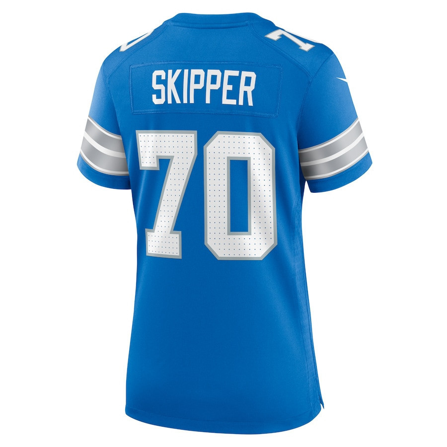 Dan Skipper #70 Detroit Lions Super Bowl LIX Women's Jersey - Blue