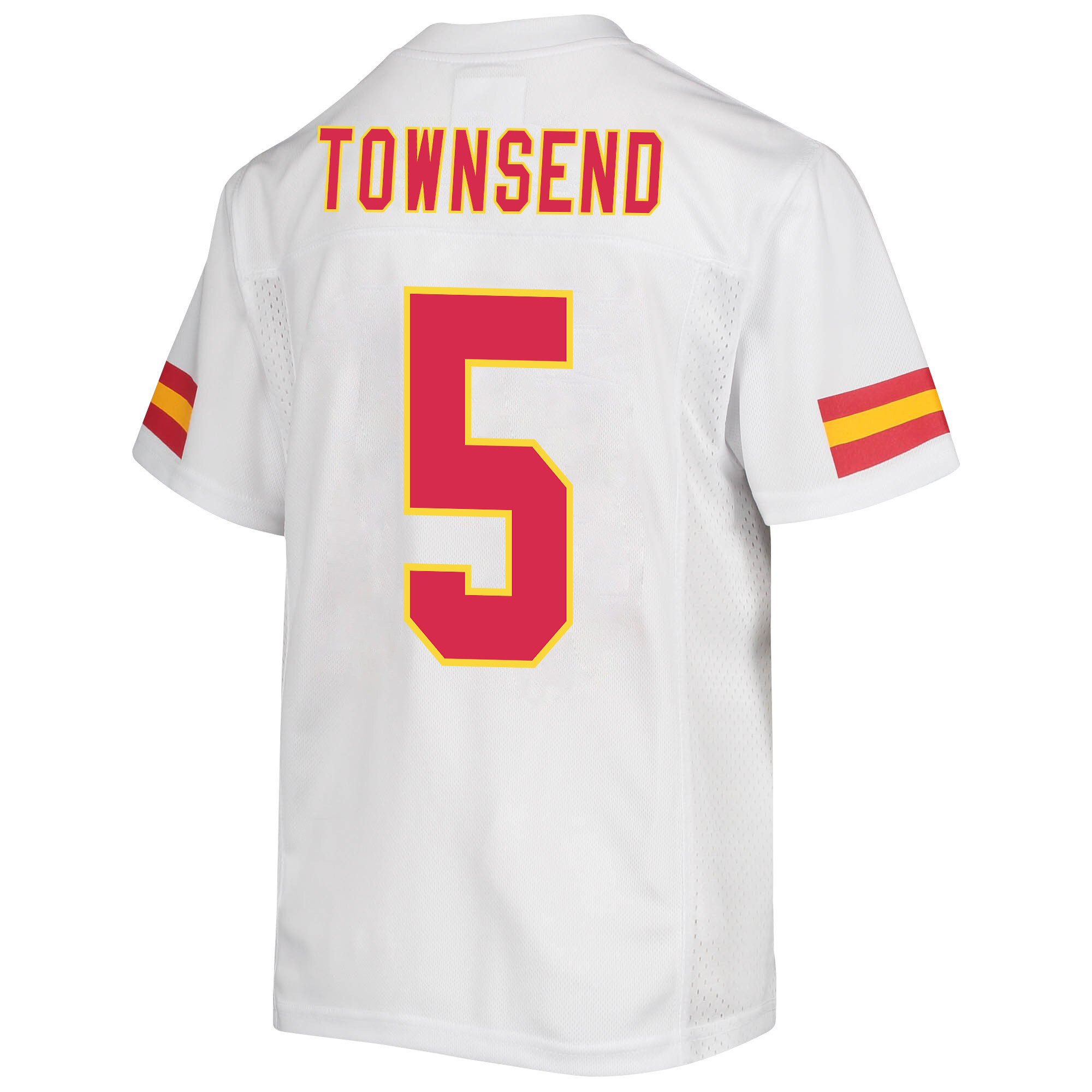 Tommy Townsend 5 Kansas City Chiefs Super Bowl LVII Champions 3 Stars Youth Game Jersey - White
