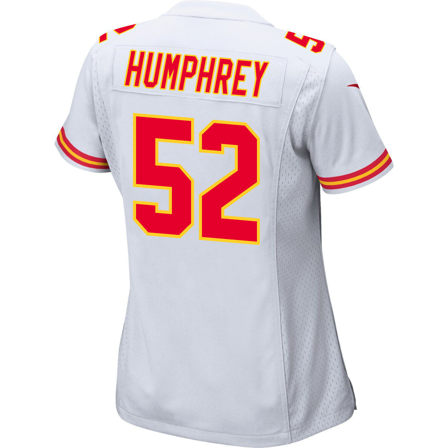 Creed Humphrey 52 Kansas City Chiefs Super Bowl LVIII Patch Game Women Jersey - White