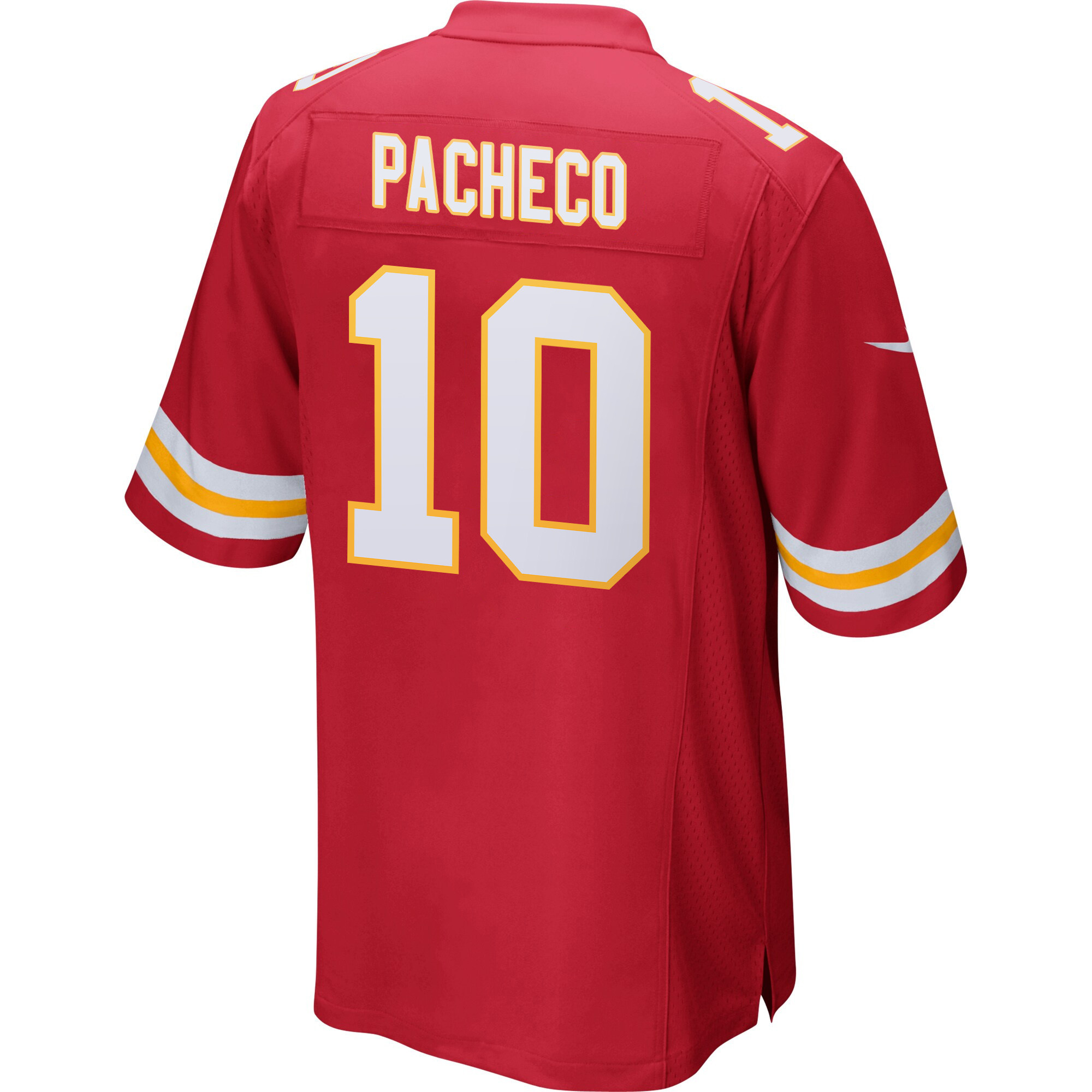 Isiah Pacheco 10 Kansas City Chiefs Super Bowl LIX New Orleans Patch Game Men Jersey - Red