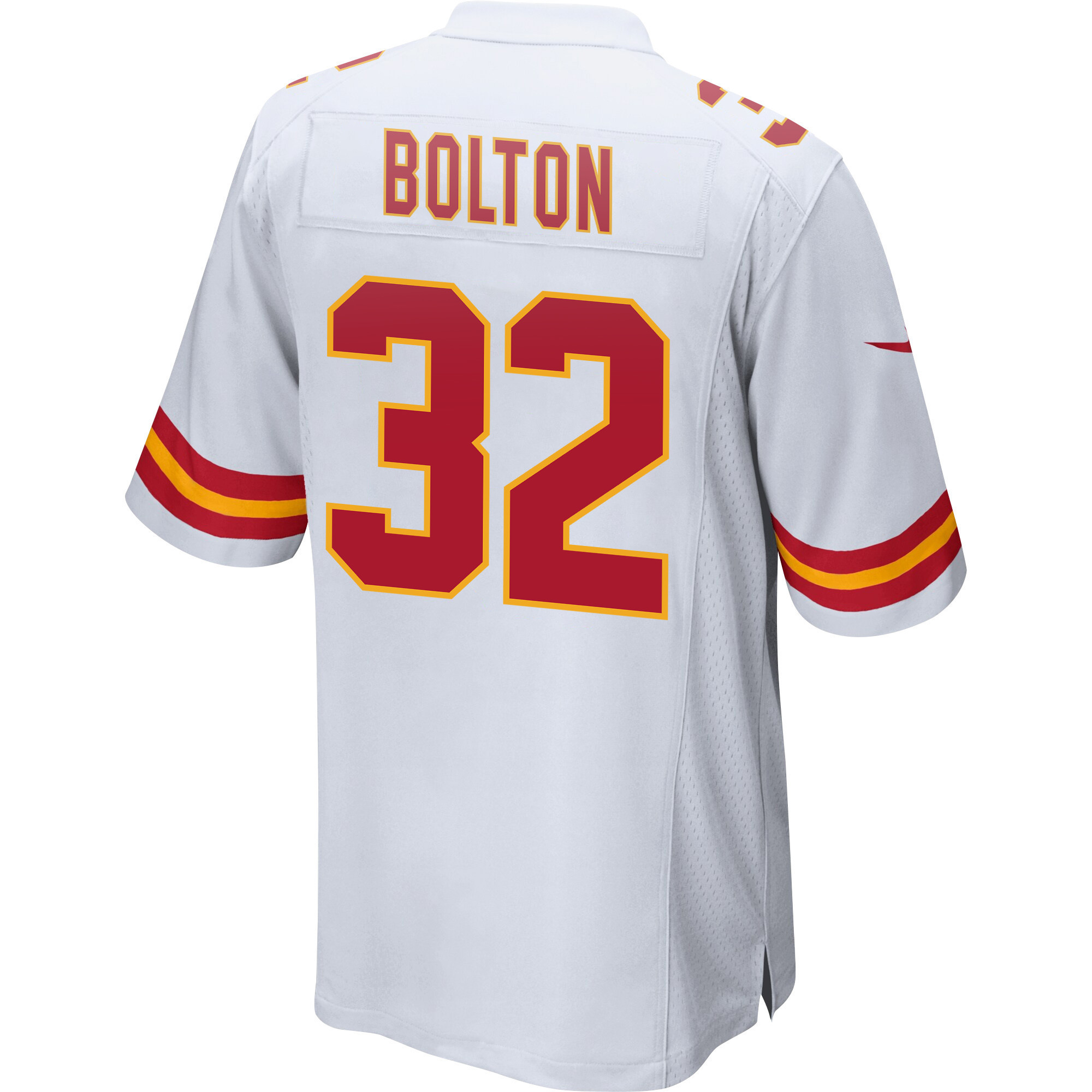Nick Bolton 32 Kansas City Chiefs Super Bowl LVII Champions 3 Stars Men Game Jersey - White