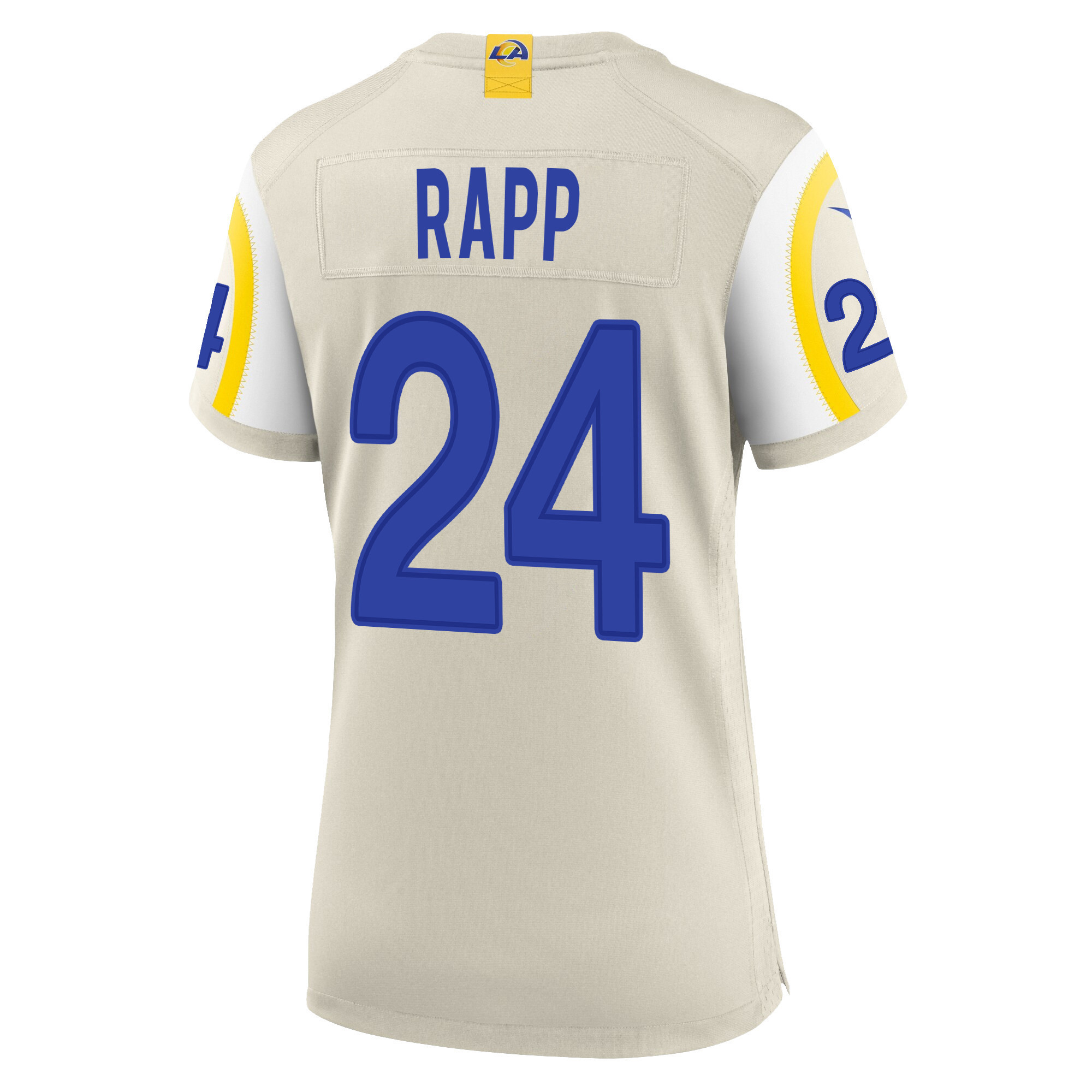 Super Bowl LVI Champions Los Angeles Rams Taylor Rapp 24 Bone Women's Jersey Jersey